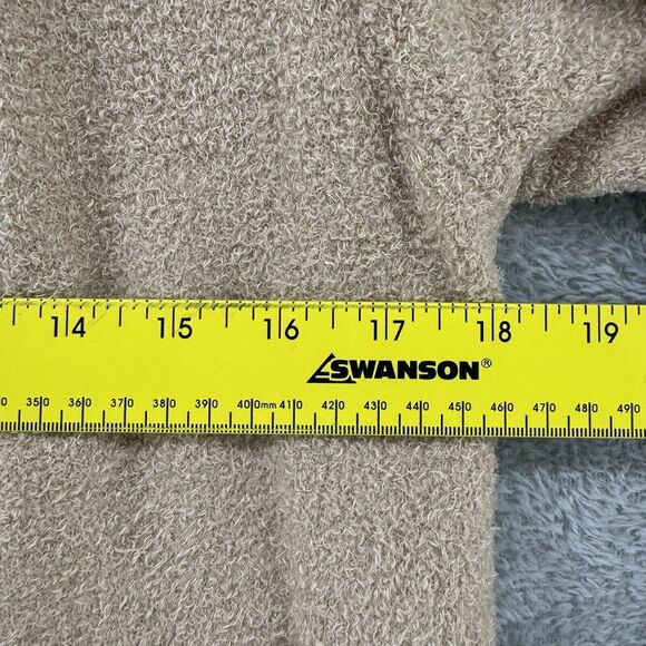 Barefoot Dreams Sweater Womens XS/S Beige Cardigan Open Front Stretch Pockets - Picture 12 of 14